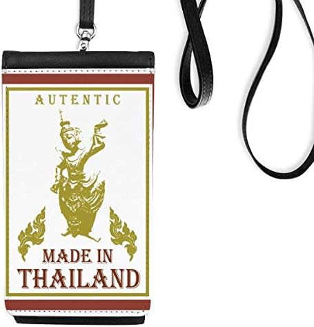 Tayland Kültürü Made in Thailand Post Telefon Cüzdan çanta Asılı Cep Kılıfı Siyah Cep